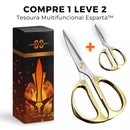 (COMPRE 1 LEVE 2) Tesoura Multifuncional Inox • Material Premium