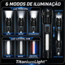 TitaniumLight™ • Lanterna Tática Ultra Potente Recarregável à Prova D'água