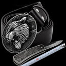 Cinto Faca Secreta™ • Cinto + Canivete Escondido (+FRETE GRÁTIS ATÉ 23:59)