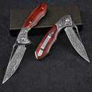 Canivete Wood - Aço Damasco VG10